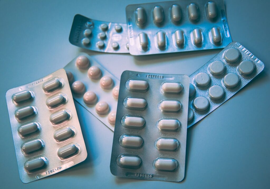 Drug trafficking evidence and pills Florida